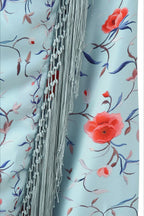 Halter Neck Printed Fringe Boho Dress