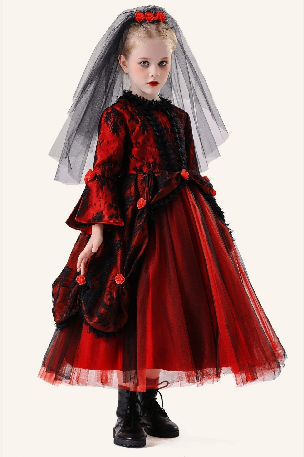 Gothic Ghost Bride Kid Halloween