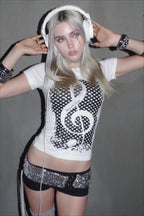 Y2K Graphic Cropped T-Shirt