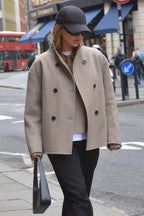 Vintage Style Woolen Office Coat