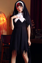 Zombie Demon Nun Dress Halloween Costume