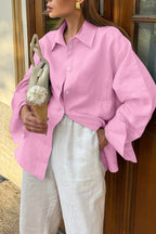 Long Sleeve Resort Style Blouse