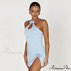 Dainty Lapel Collar Shoulder Pad Crop Blazer Vibrant Bodycon Mini Skirt Matching Set - Purple