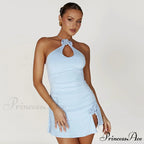 Dainty Lapel Collar Shoulder Pad Crop Blazer Vibrant Bodycon Mini Skirt Matching Set - Purple