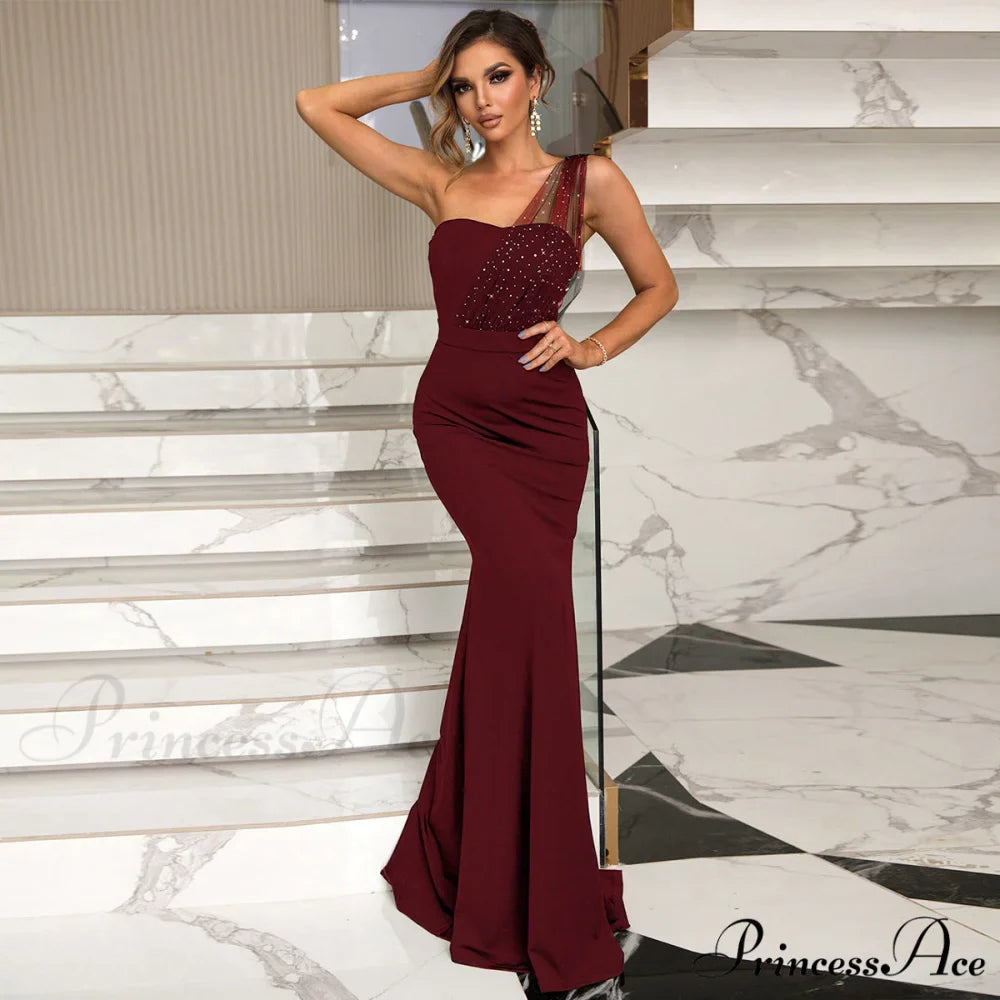 Dakota Formal One Charming Shoulder Swiss Dot Dress