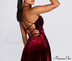 Dakota Velvet Lace Charming Up Evening Gown
