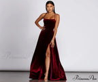 Dakota Velvet Lace Charming Up Evening Gown
