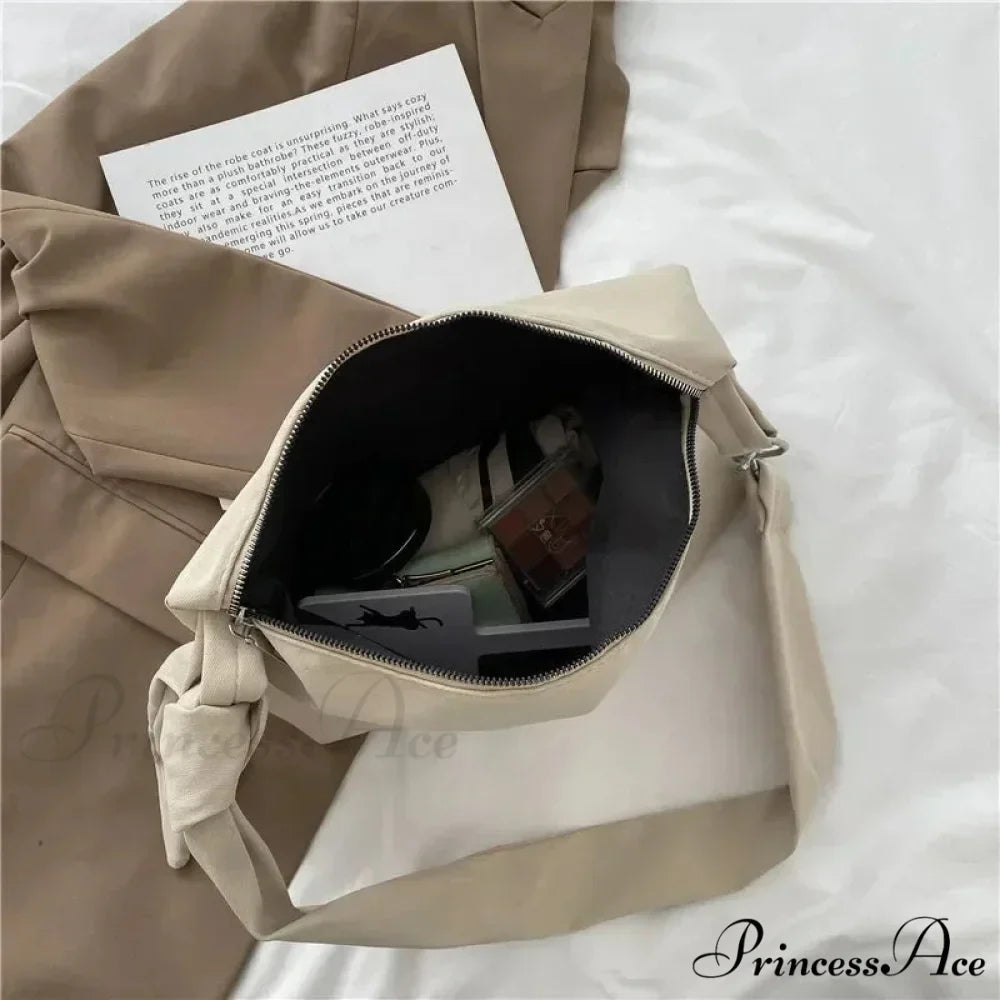 Dark Crossbody Shoulder Bag with Chain