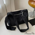 Dark Crossbody Shoulder Bag with Chain