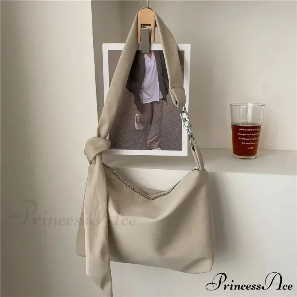 Dark Crossbody Shoulder Bag with Chain