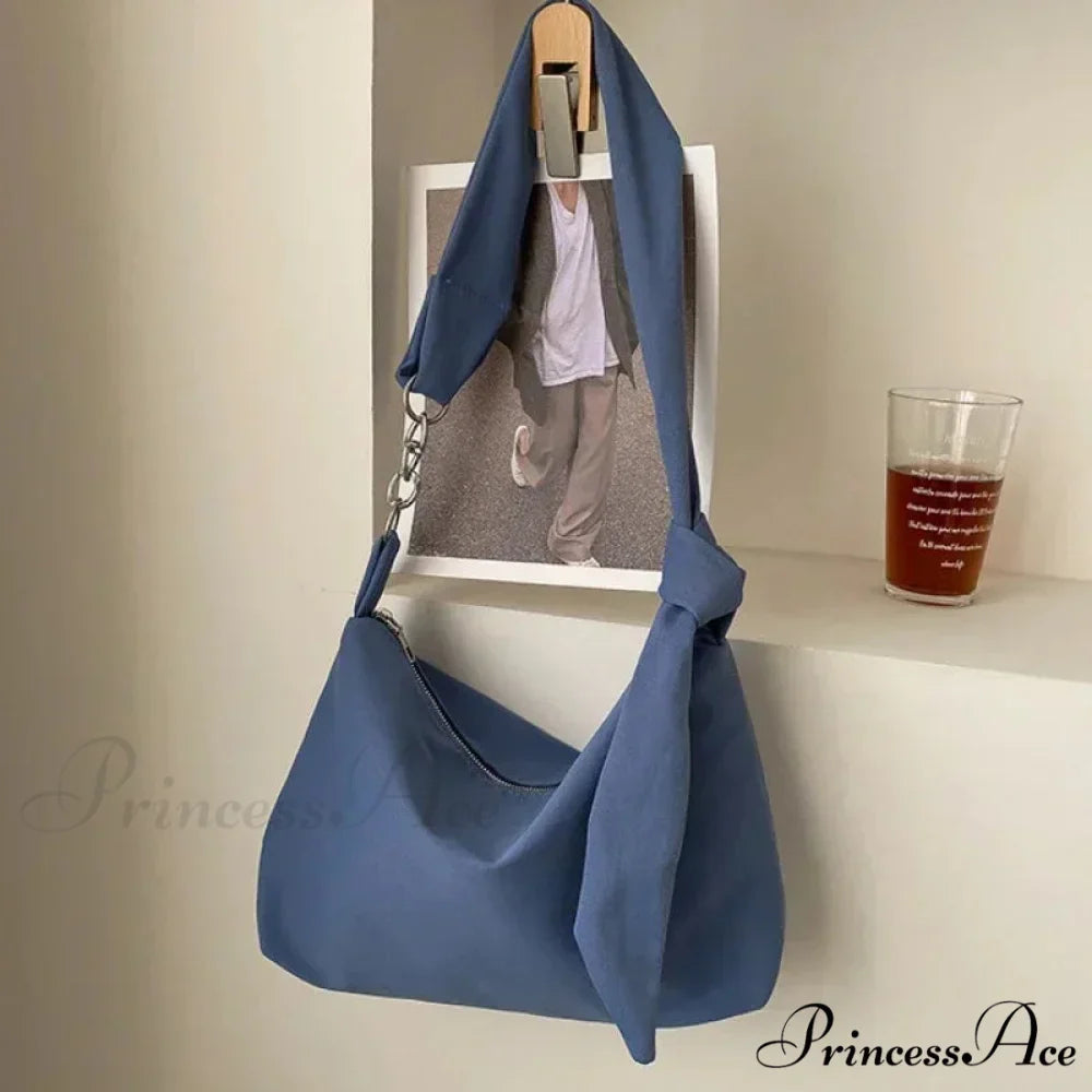 Dark Crossbody Shoulder Bag with Chain