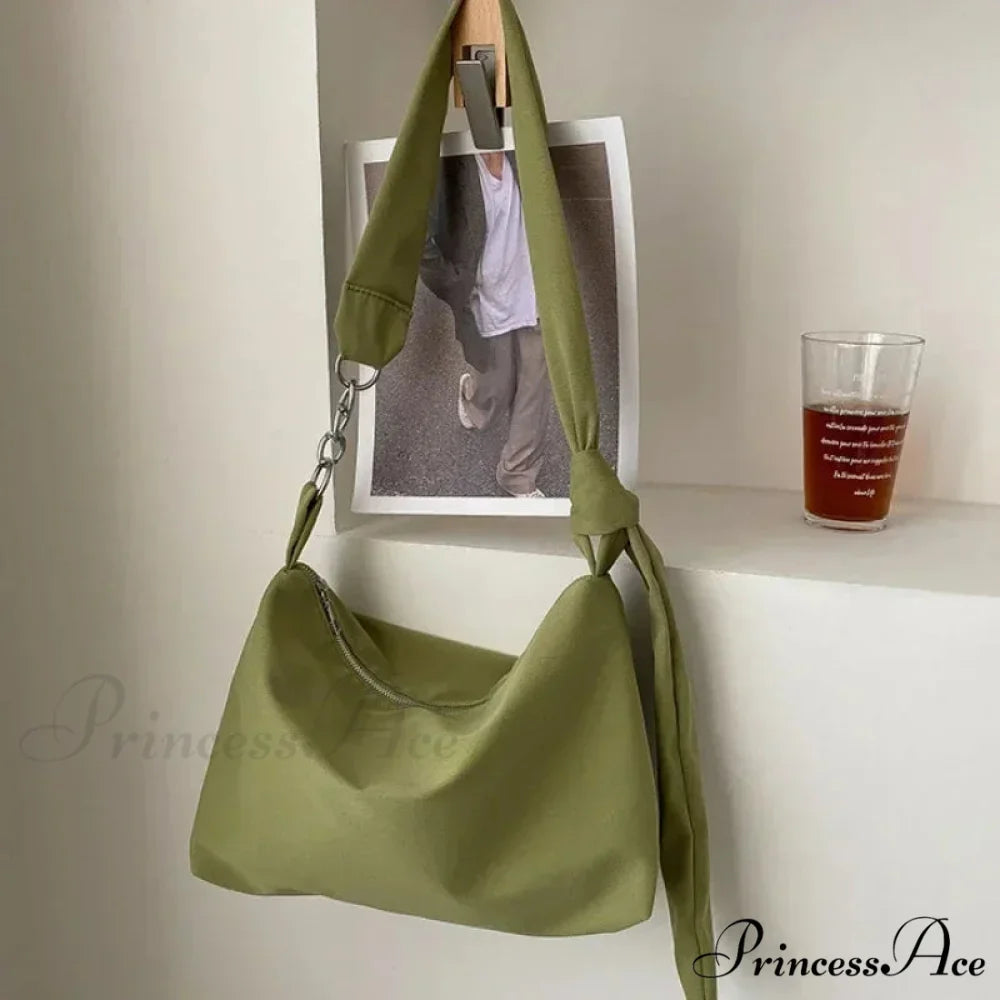 Dark Crossbody Shoulder Bag with Chain