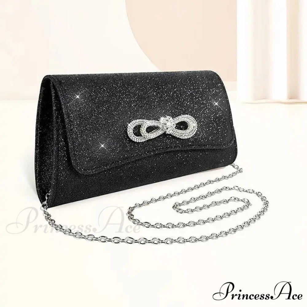 Dark Evening Celebration Pouch Wristlet