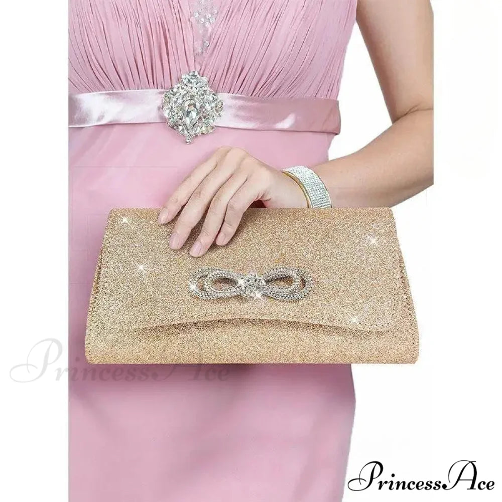 Dark Evening Celebration Pouch Wristlet