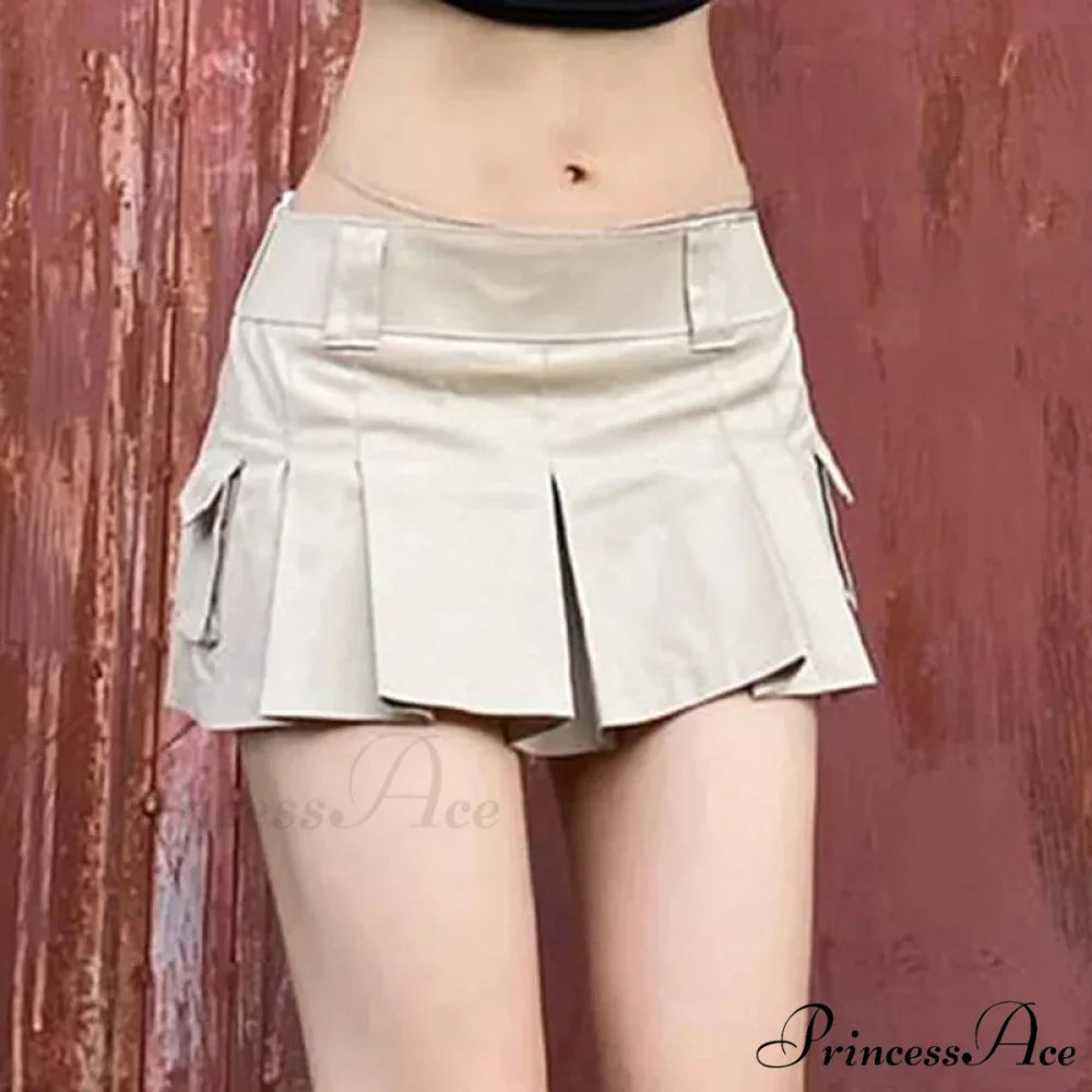 Dark Folded Tennis Style Skirt