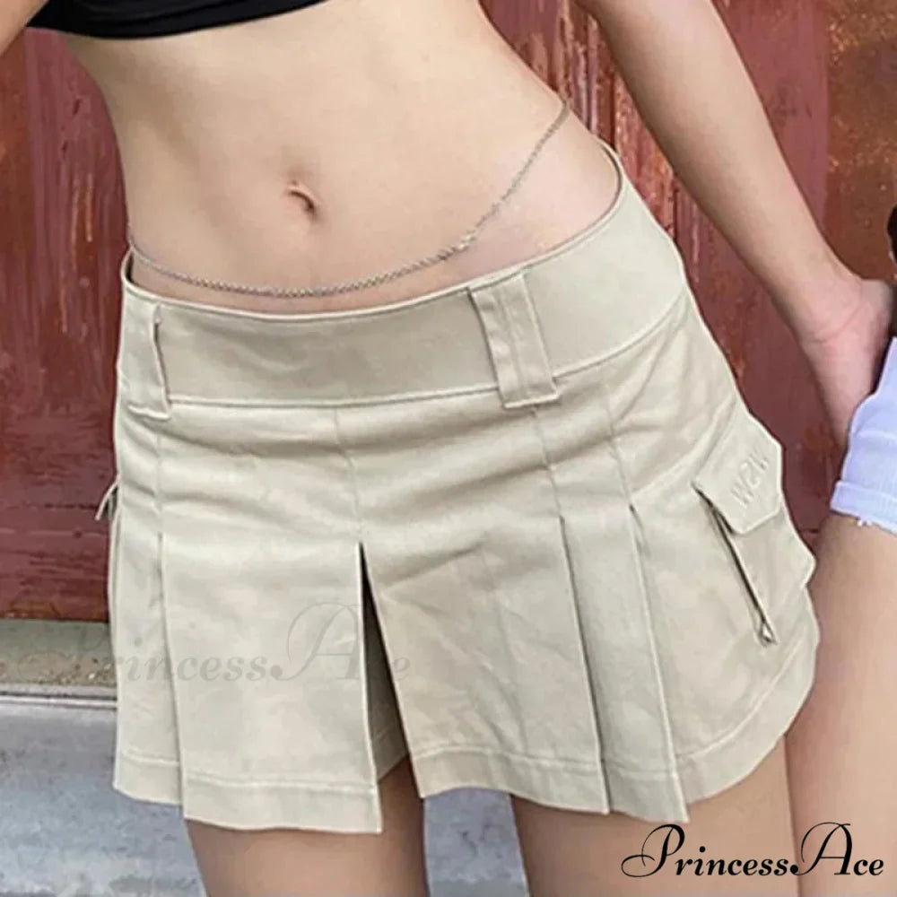 Dark Folded Tennis Style Skirt