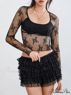 Dark Frill Lace Bloomer Short
