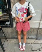 Dark Harajuku Neon Green Cherry T-shirt