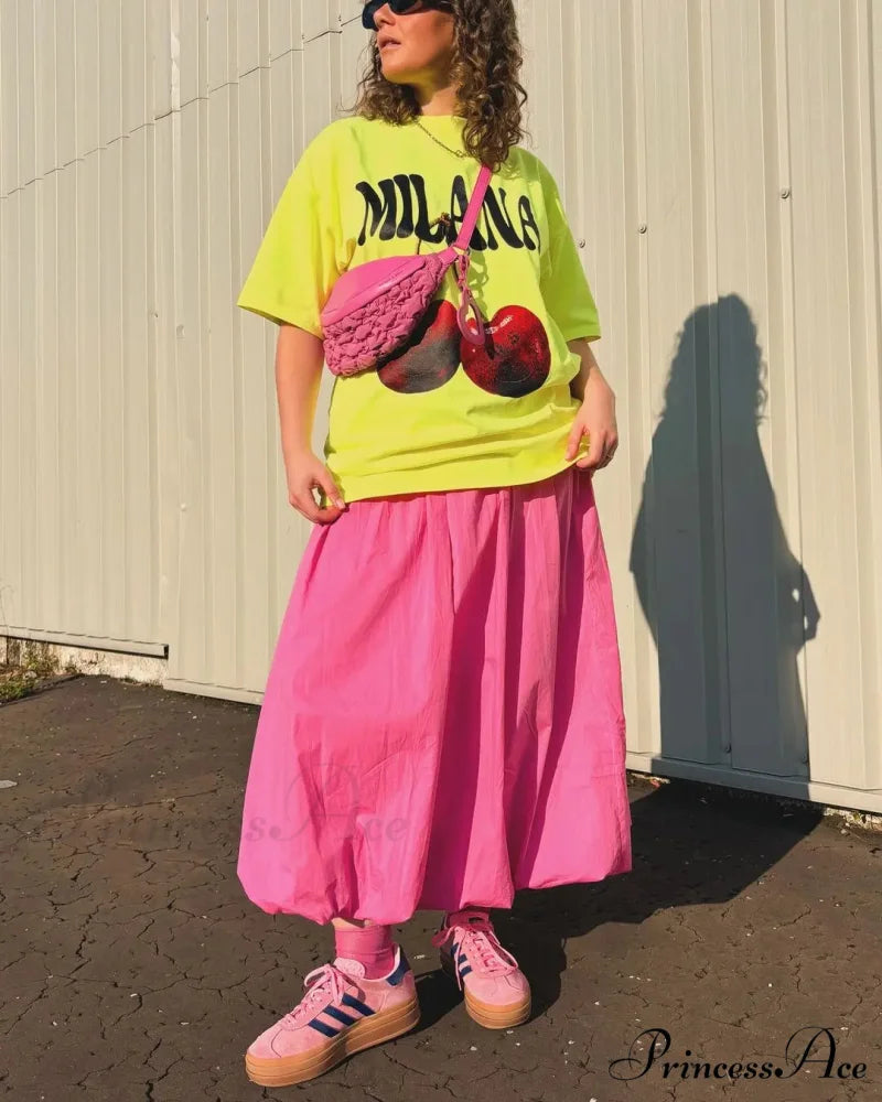Dark Harajuku Neon Green Cherry T-shirt