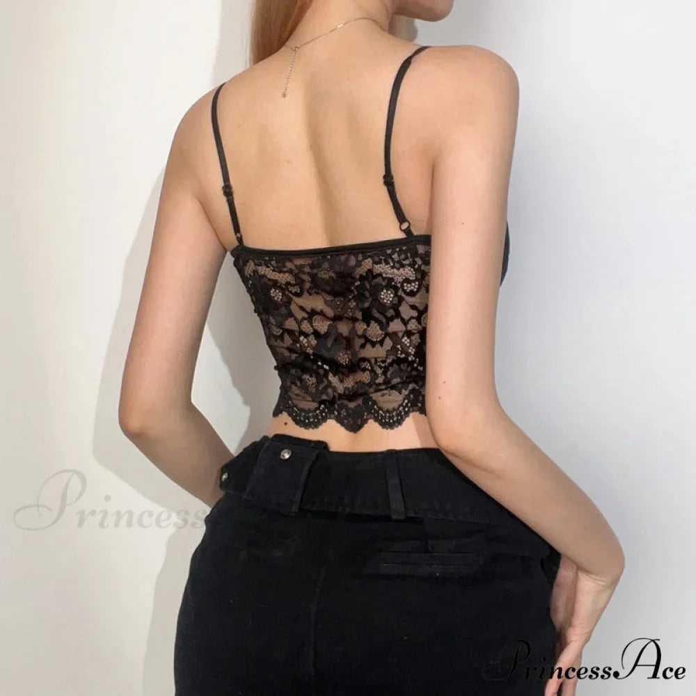 Dark Lace Rebel Crop Top