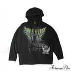 Dark Letter Print Autumn Hoodie