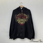 Dark Long Sleeve Zipper Hoodie