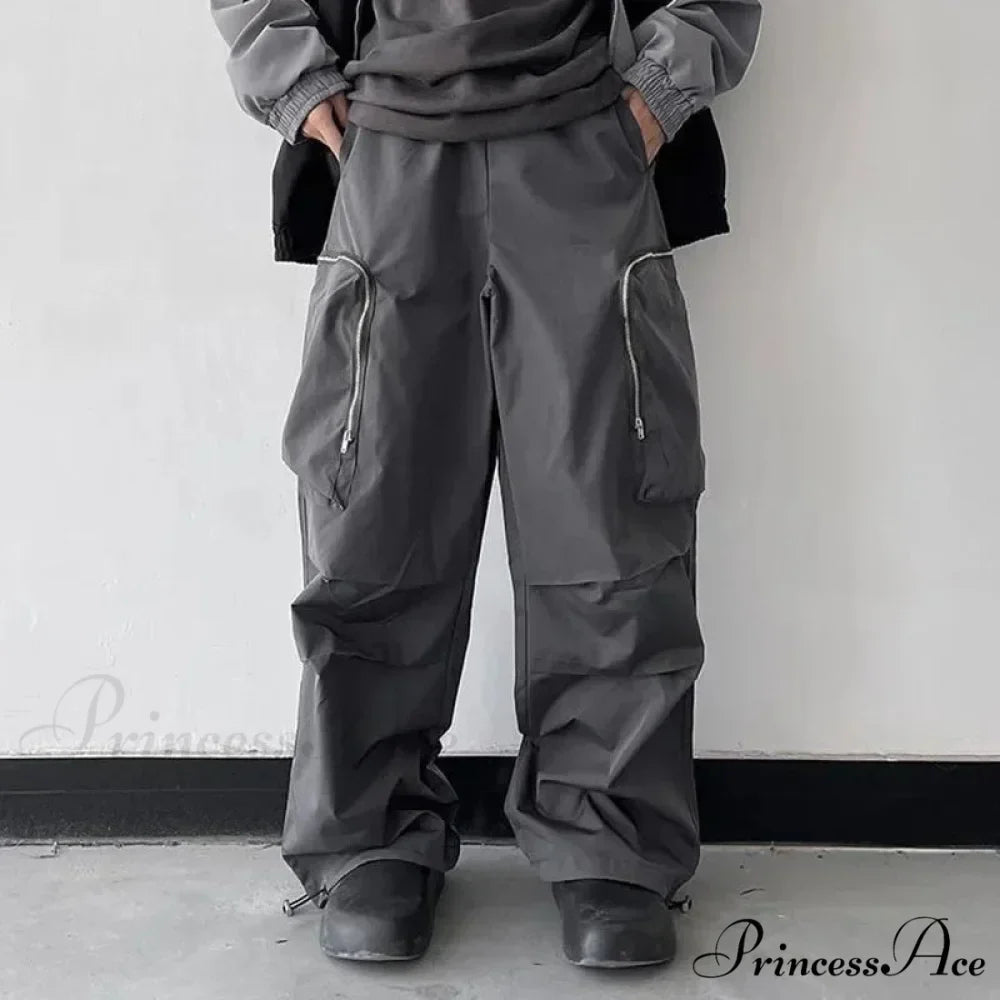 Dark Loose Cargo Urban Pants