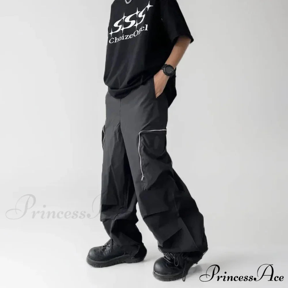 Dark Loose Cargo Urban Pants