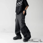Dark Loose Cargo Urban Pants