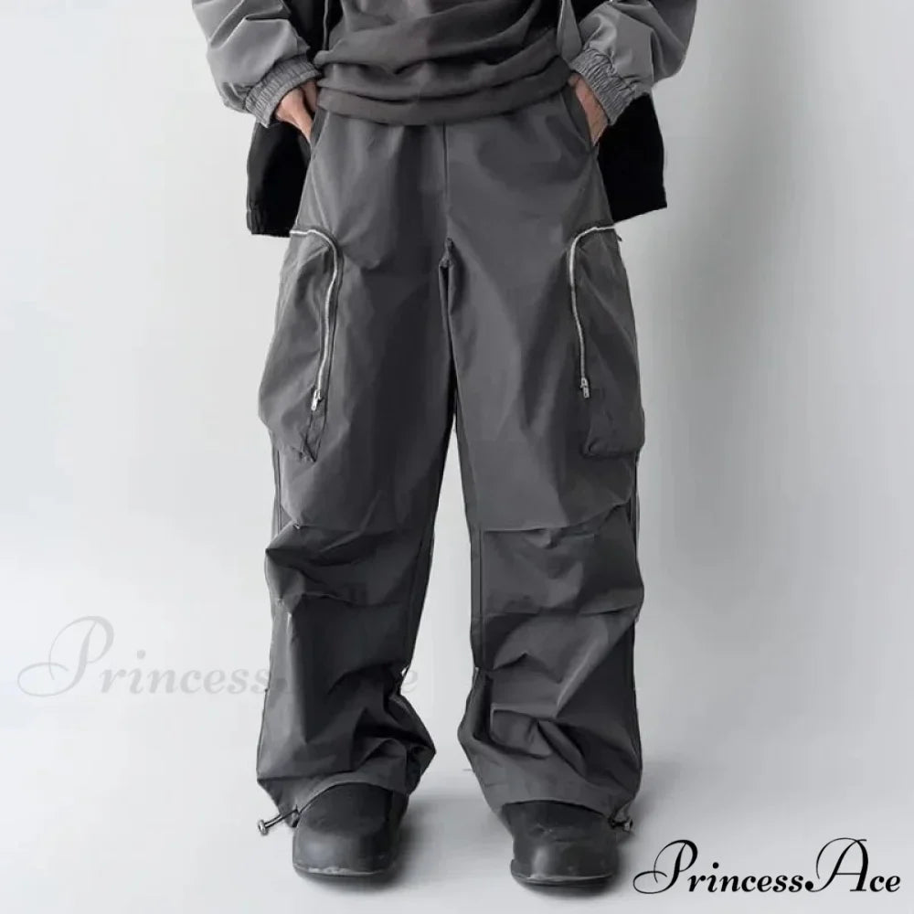 Dark Loose Cargo Urban Pants