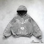 Dark Pattern Print Hoodie