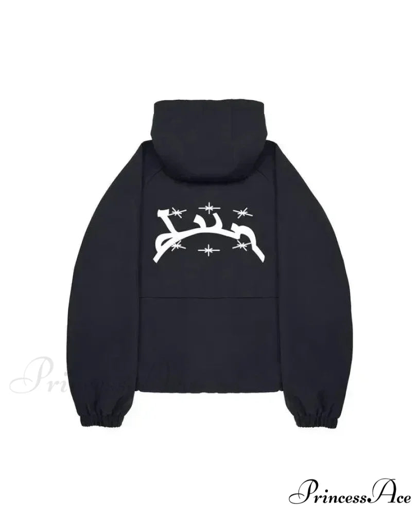 Dark Punk Faded Zipper Hoodie