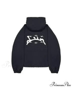 Dark Punk Faded Zipper Hoodie