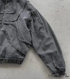 Dark Punk Faded Zipper Hoodie