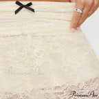 Dark Ruffled Slim Skirt