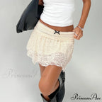 Dark Ruffled Slim Skirt