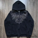 Dark Skull Zipper Hoodie