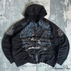 Dark Skull Zipper Hoodie