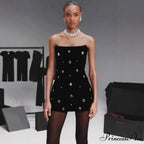 Dark Sleeveless Bandage Prom Dress for Celebration