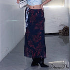 Dark Vintage Sophisticated Blossom Warm Cool Skirt