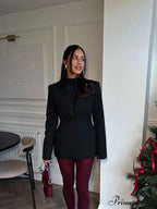 Dark Waist Suit Jacket