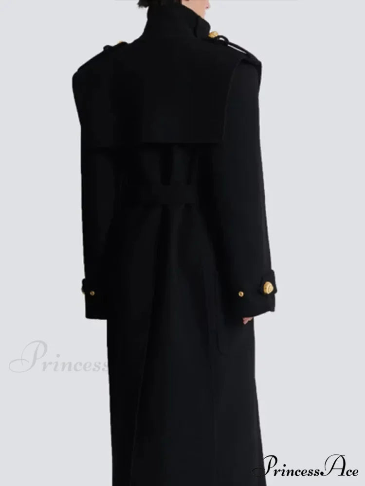 Dark Wool Mix coat