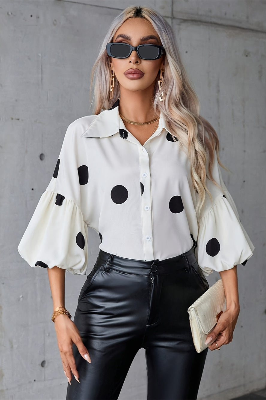 Elegant Fashion Button-Up Blouse