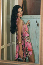 Leopard Cami Waist Slim Print Mini Dress