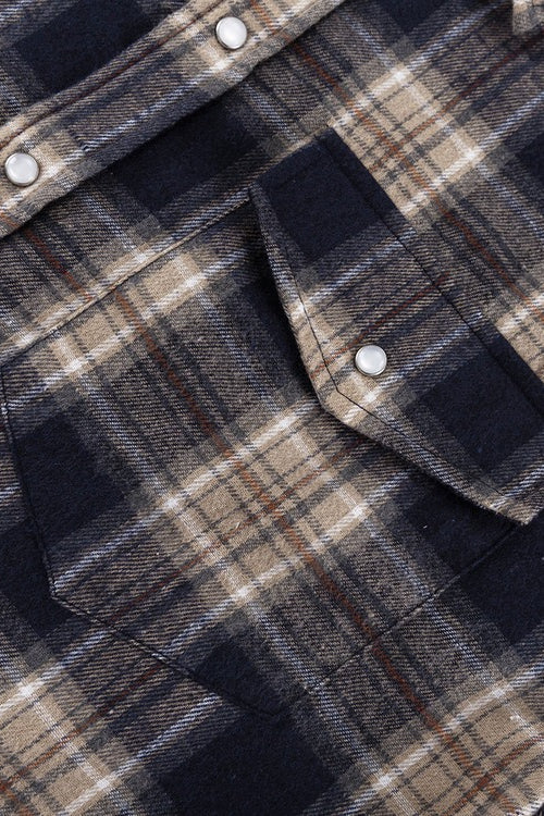 Boyfriend Style Plaid Shirt Blouse