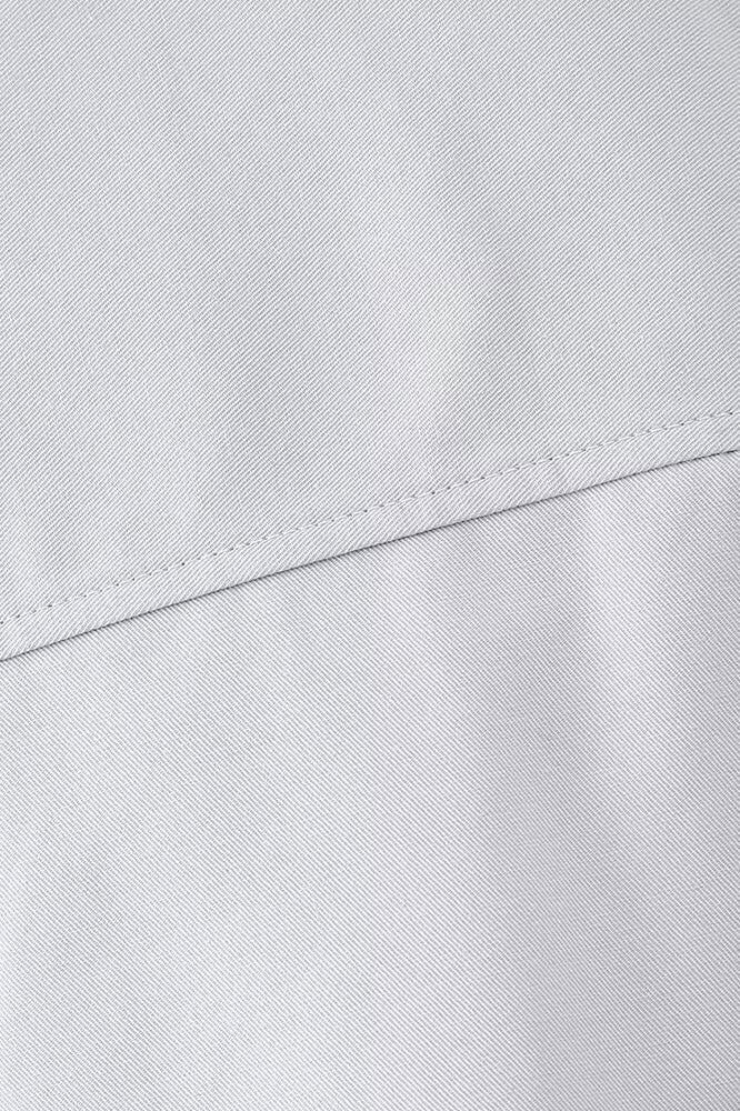 Polo Collar Trench Fabric Shirt Coat