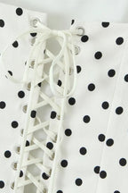 Polka Dot Square Neck Cami Mini Dress