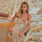 Decorated Lace Empty Out Sleeveless Flower Dress