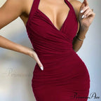 Deep V-Neck Casual Elegant Party Dresses