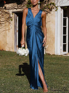 Deep V Stylish Sleeveless Backless Dress